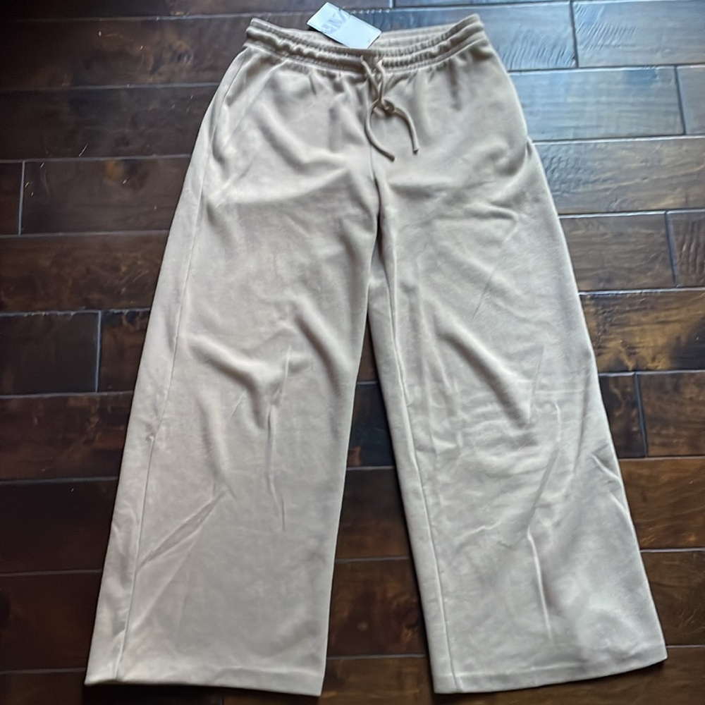 Zara Women's Draw String Wide-Leg Pants - Picture 2 of 5